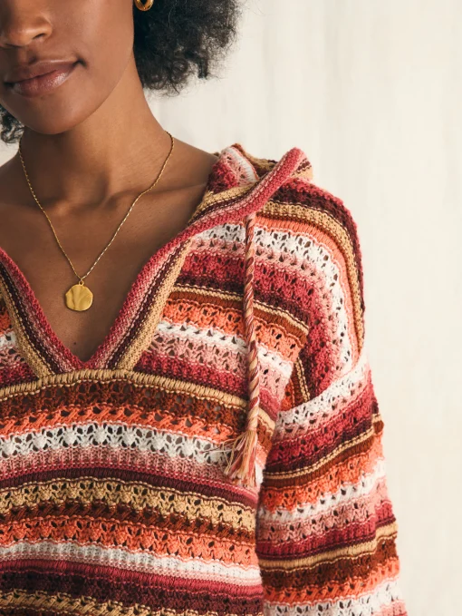 Hot Beach Bonfire Crochet Hoodie - Women Sweaters|Hoodies & Sweatshirts