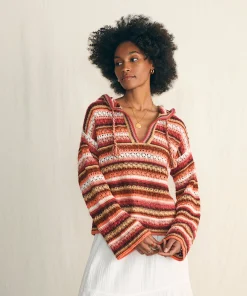 Hot Beach Bonfire Crochet Hoodie - Women Sweaters|Hoodies & Sweatshirts