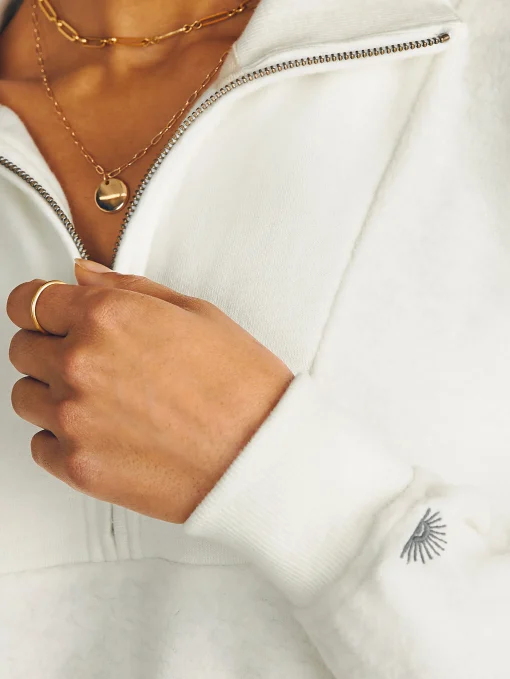 Clearance Beach Fleece Quarter Zip - Women Hoodies & Sweatshirts