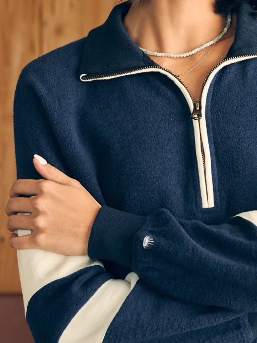Fashion Beach Fleece Quarter Zip - Women Hoodies & Sweatshirts