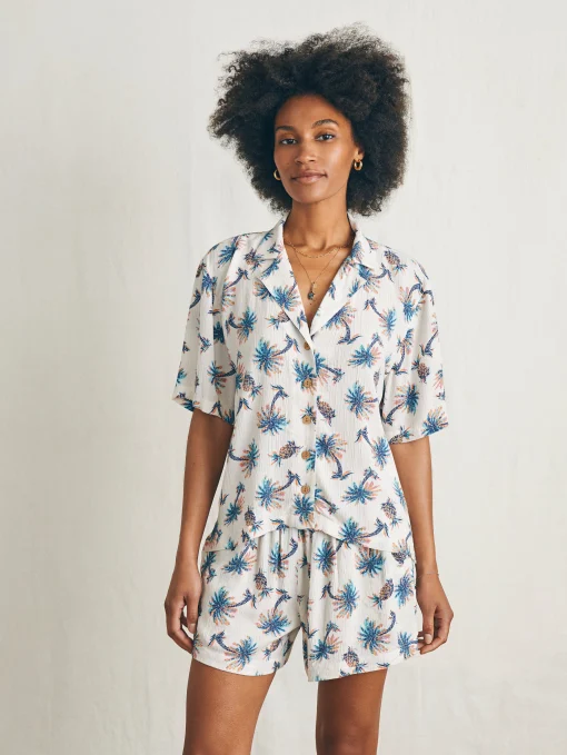 Online Cabana Camp Shirt - Women Shirts & Tops