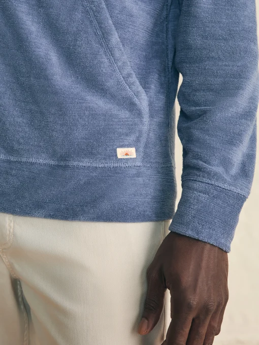 Fashion Cabana Towel Terry Zip Hoodie - Hoodies & Sweatshirts