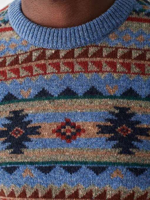 Clearance Doug Good Feather Fair Isle Sweater - Sweaters