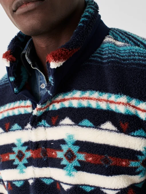 New Doug Good Feather High Pile Fleece Popover - Jackets & Vests