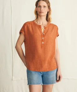 Outlet Dream Cotton Gauze Desmond Top - Women Shirts & Tops