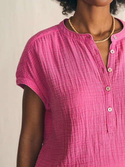 Sale Dream Cotton Gauze Desmond Top - Women Shirts & Tops