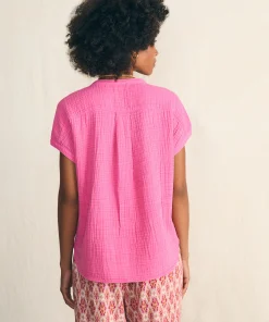 Sale Dream Cotton Gauze Desmond Top - Women Shirts & Tops