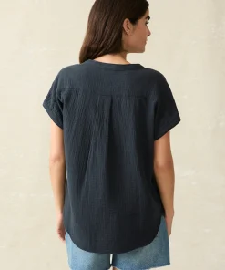 Best Dream Cotton Gauze Desmond Top - Women Shirts & Tops