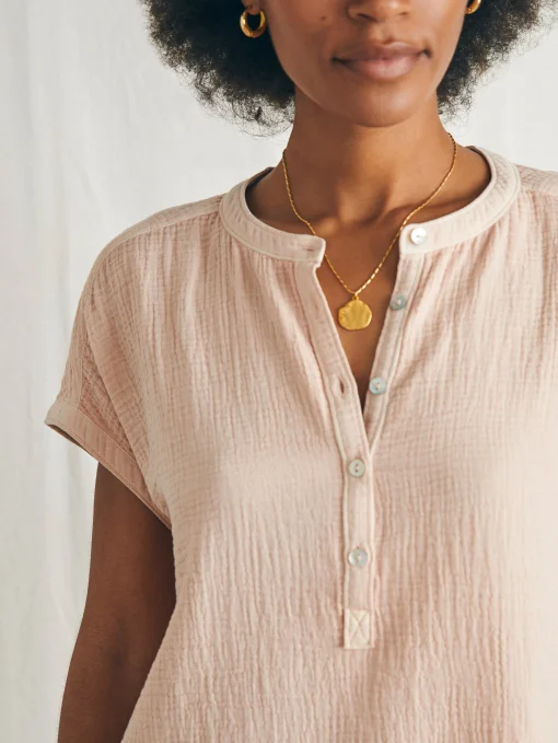 Sale Dream Cotton Gauze Desmond Top - Women Shirts & Tops
