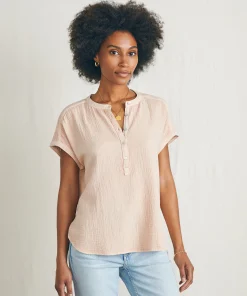 Sale Dream Cotton Gauze Desmond Top - Women Shirts & Tops