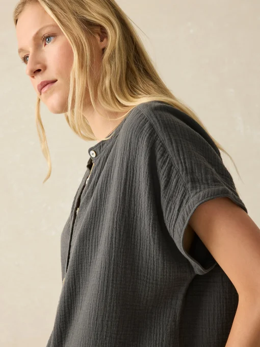 Sale Dream Cotton Gauze Desmond Top - Women Shirts & Tops