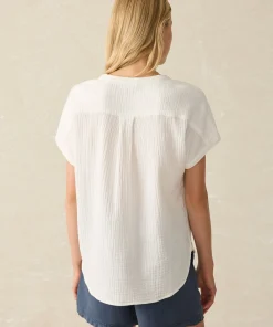 New Dream Cotton Gauze Desmond Top - Women Shirts & Tops