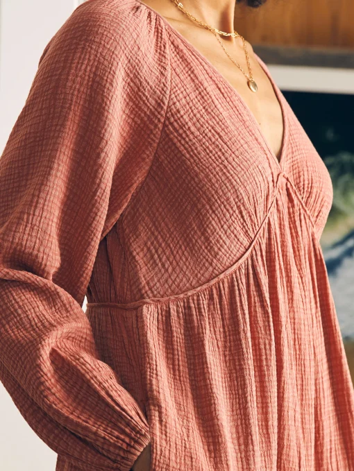 Fashion Dream Cotton Gauze Sirene Midi Dress - Women Dresses