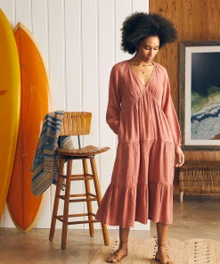 Fashion Dream Cotton Gauze Sirene Midi Dress - Women Dresses