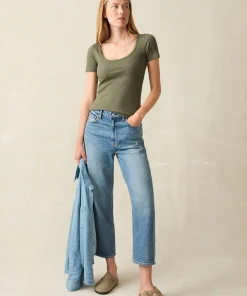 Clearance Freestyle Rib Knit Tee - Women T-Shirts