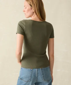 Clearance Freestyle Rib Knit Tee - Women T-Shirts