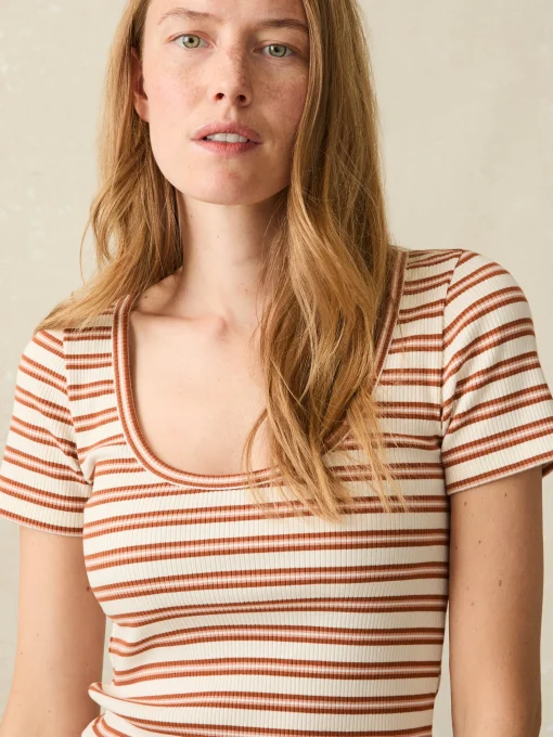 Online Freestyle Rib Knit Tee - Women T-Shirts