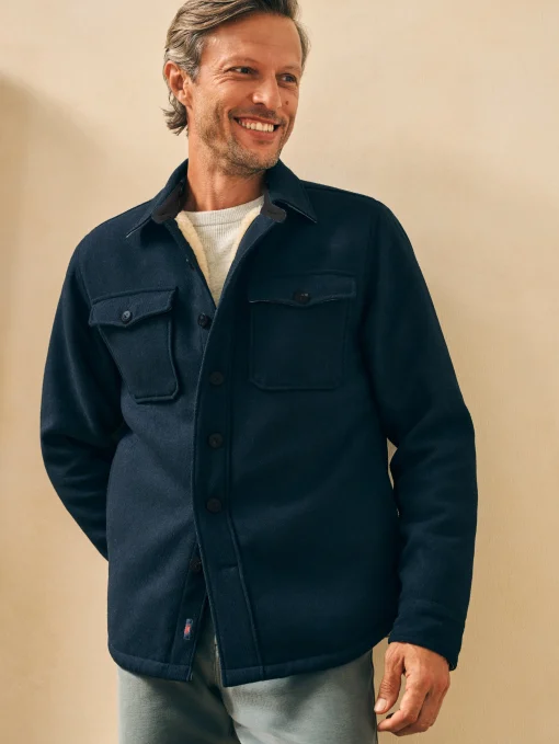 Hot High Pile Fleece Lined Wool CPO - Jackets & Vests