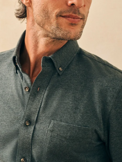 Best Houndstooth Knit Shirt - Shirts