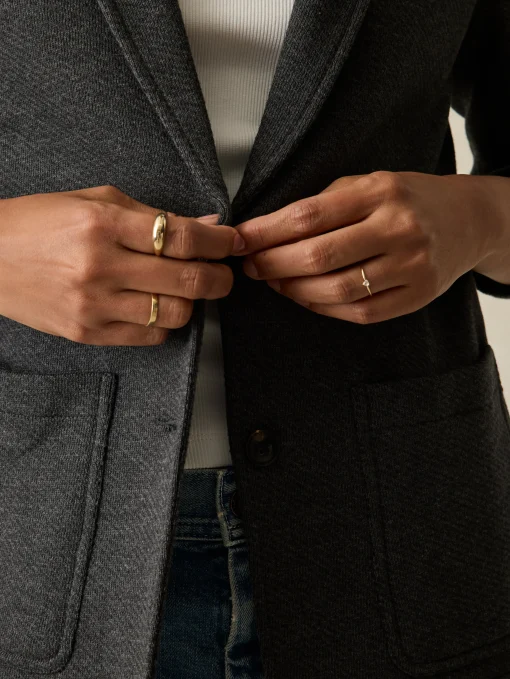Outlet Inlet Knit Blazer - Women Blazers & Outerwear