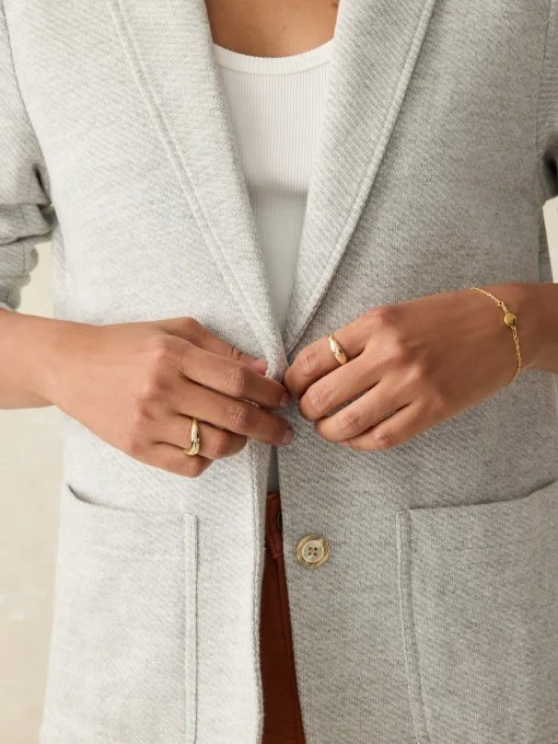 Clearance Inlet Knit Blazer - Women Blazers & Outerwear