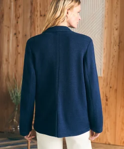 Clearance Inlet Knit Blazer - Women Blazers & Outerwear