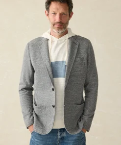 Fashion Inlet Knit Blazer (Short) - Blazers