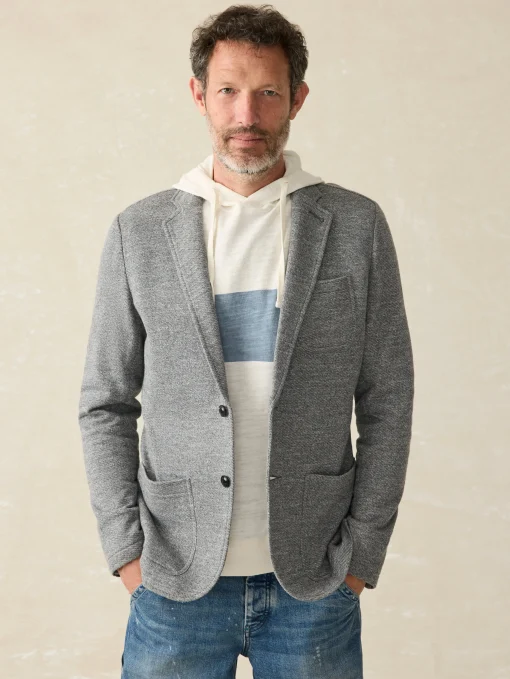 Fashion Inlet Knit Blazer (Short) - Blazers