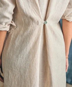 Sale Laguna Linen Midi Dress - Women Dresses