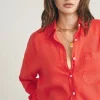 Outlet Laguna Linen Relaxed Shirt - Women Shirts & Tops