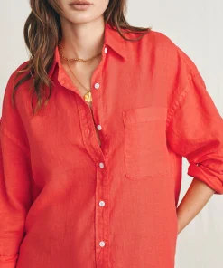Outlet Laguna Linen Relaxed Shirt - Women Shirts & Tops