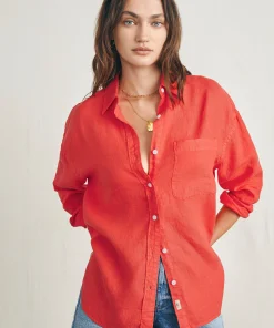 Outlet Laguna Linen Relaxed Shirt - Women Shirts & Tops