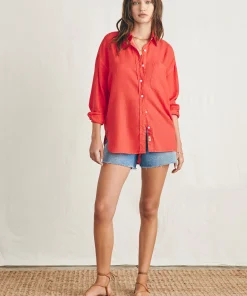 Outlet Laguna Linen Relaxed Shirt - Women Shirts & Tops
