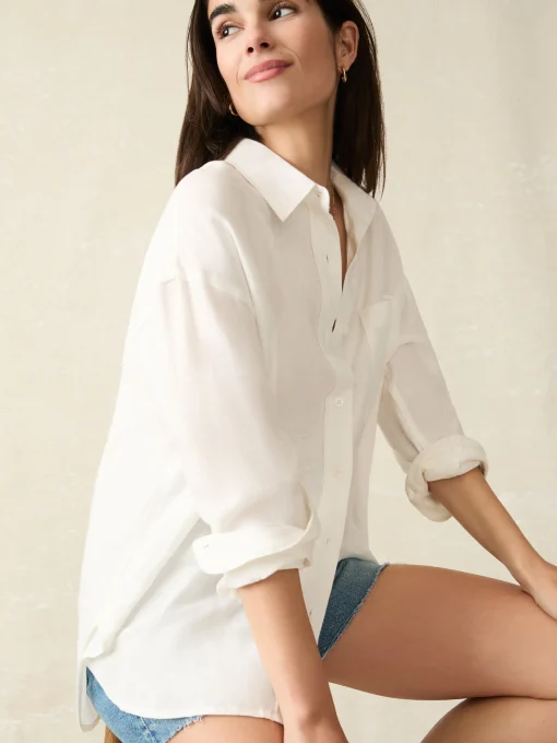 Sale Laguna Linen Relaxed Shirt - Women Shirts & Tops