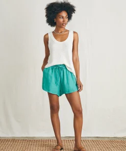 New Laguna Linen Tie Waist Short - Women Shorts & Skirts