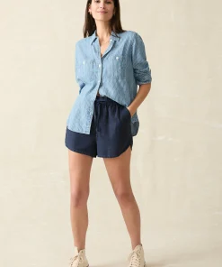 Sale Laguna Linen Tie Waist Short - Women Shorts & Skirts