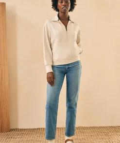 Discount Legend™ Lounge Half Zip Sweatshirt - Women Hoodies & Sweatshirts