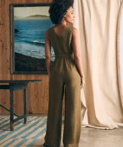 Discount Linen Alina Jumpsuit - Women Dresses|Overalls & Jumpsuits