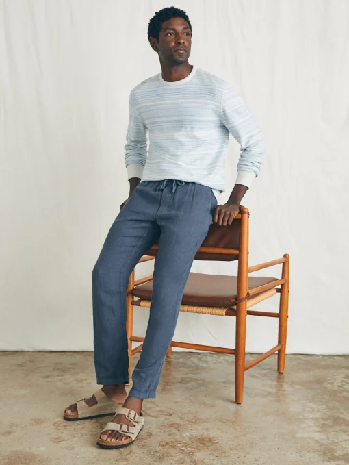 Fashion Linen Drawstring Pant - Pants