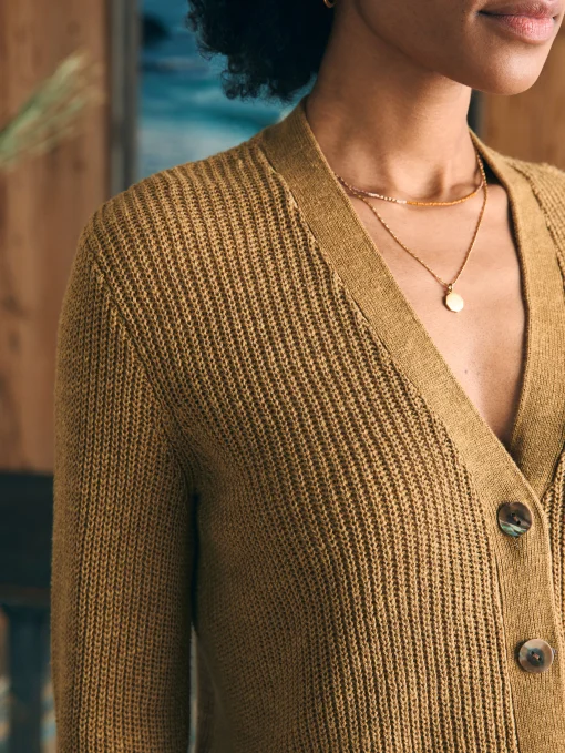 Hot Miramar Linen Cardigan - Women Sweaters