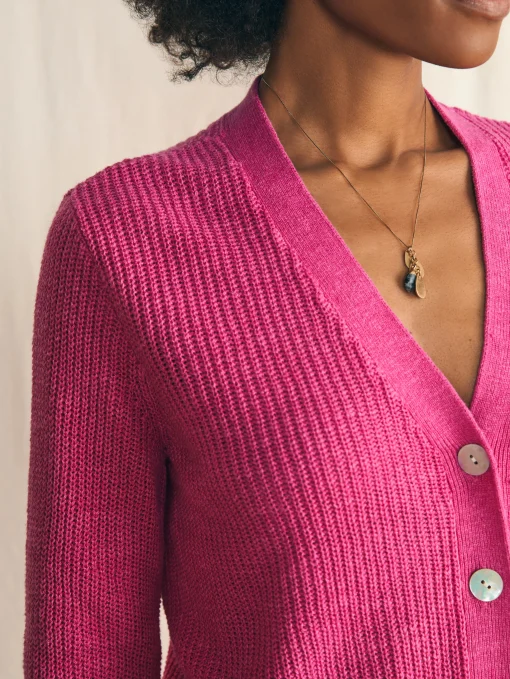 Best Miramar Linen Cardigan - Women Sweaters