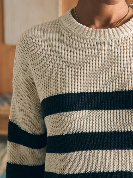 Fashion Miramar Linen Crew Sweater - Women Sweaters