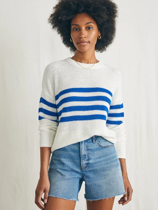 Fashion Miramar Linen Crew Sweater - Women Sweaters