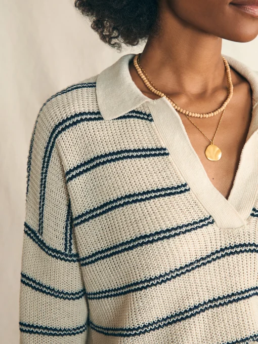 Online Miramar Linen Polo - Women Sweaters