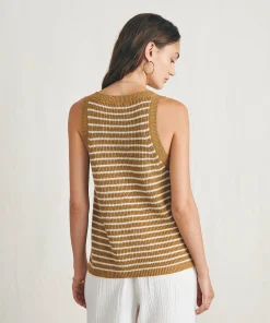 Outlet Miramar Linen Scoop Neck Tank - Women Sweaters