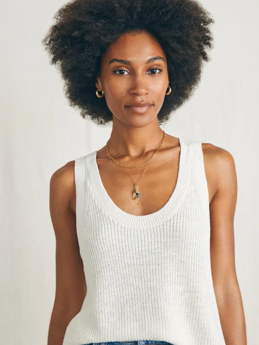 Discount Miramar Linen Scoop Neck Tank - Women Sweaters
