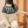 Online Native Knitter Frost Fair Isle Crew - Women Sweaters