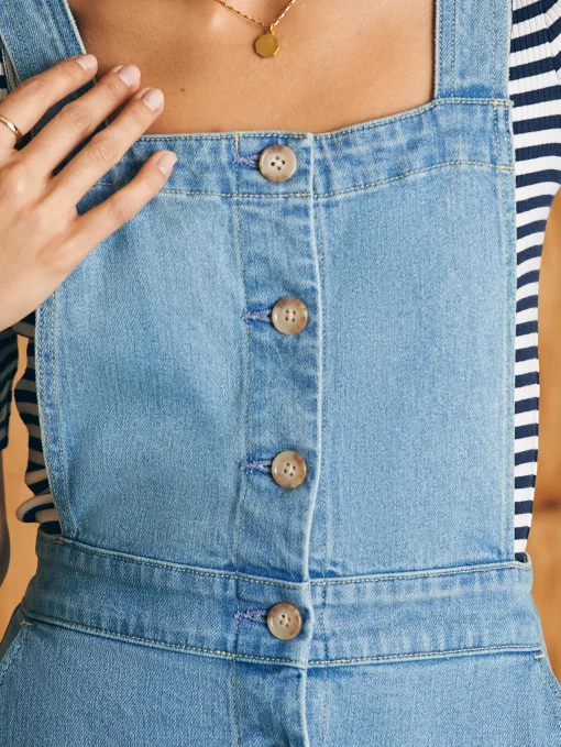 Outlet Organic Cotton Denim Remi Dress - Women Dresses