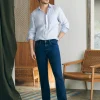 Hot Organic Cotton Slim Straight Denim (32" Inseam) - Pants