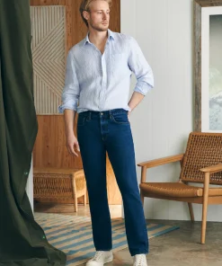 Hot Organic Cotton Slim Straight Denim (32